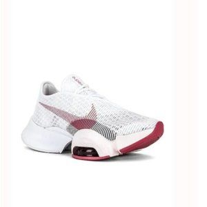 Nike Air Zoom SuperRep 2 Sneaker in White, Archeo Pink, & Metallic Mahogany